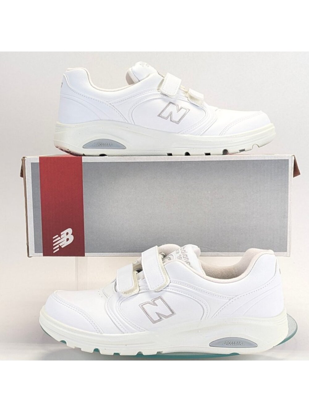 New Balance WW812VW Womens 7.5B White Walking Shoes Rollbar New